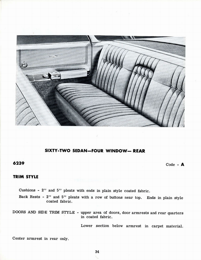 1960 Cadillac Optional Specifications Manual Page 34
